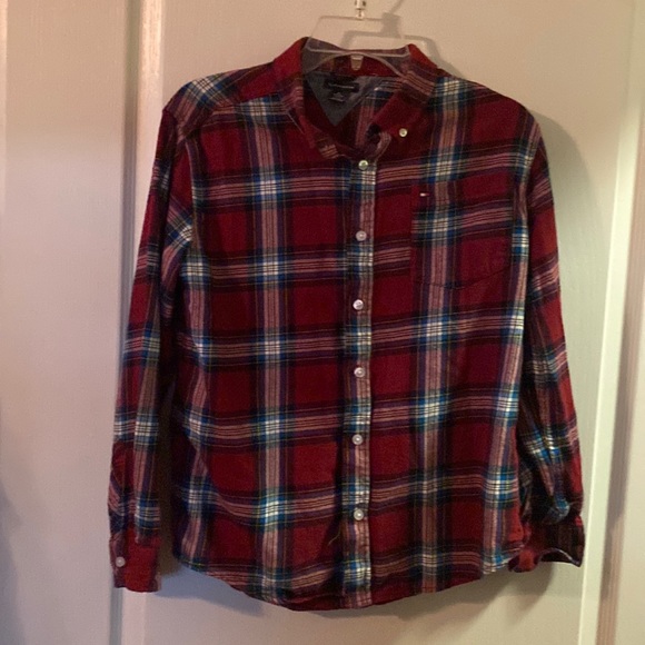 Boys Tommy Flannel Cotton Shirt - Picture 1 of 4